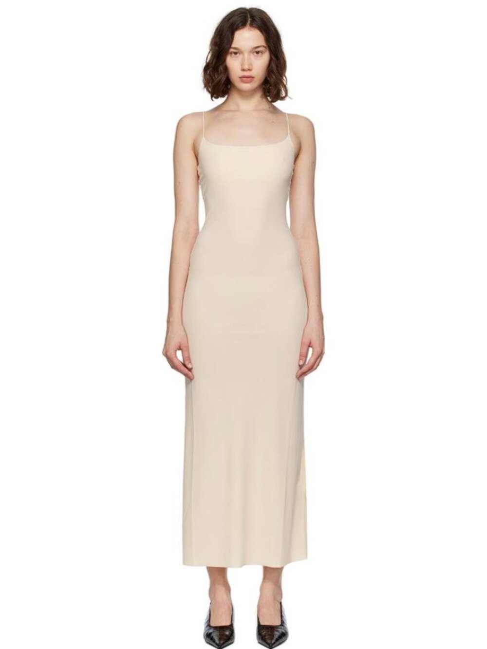 MM6 MAISON MARGIELA Women's Beige Slip Maxi Dress Size 6